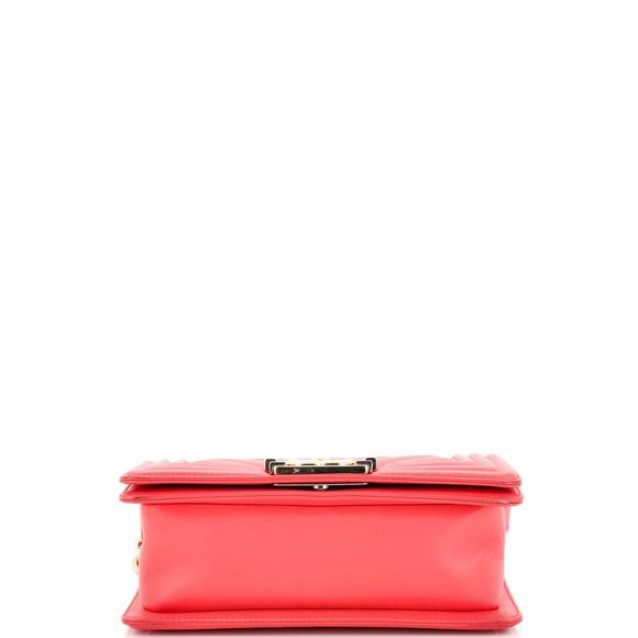 Chanel Boy Flap Bag Chevron Calfskin Small Pink - Picture 5 of 11